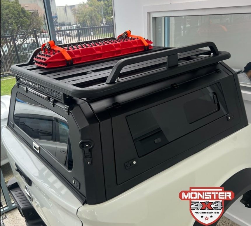 2 x SIDE RAILS TO SUIT 2200MM LONG PLATFORM RACKS HEAVY DUTY STEEL BARS ...