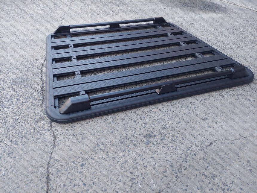 2 x SIDE RAILS TO SUIT 1350MM LONG PLATFORM RACKS HEAVY DUTY STEEL BARS ...