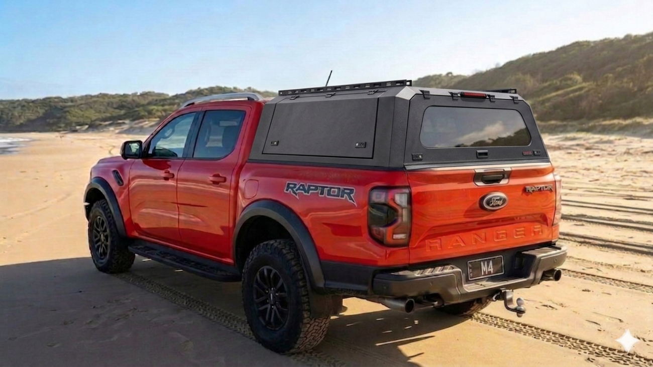 Ford Raptor One Piece Aluminium Canopy - Monster 4x4 Auto Accessories